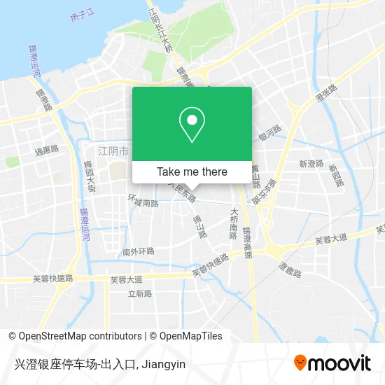 兴澄银座停车场-出入口 map