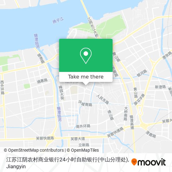 江苏江阴农村商业银行24小时自助银行(中山分理处) map
