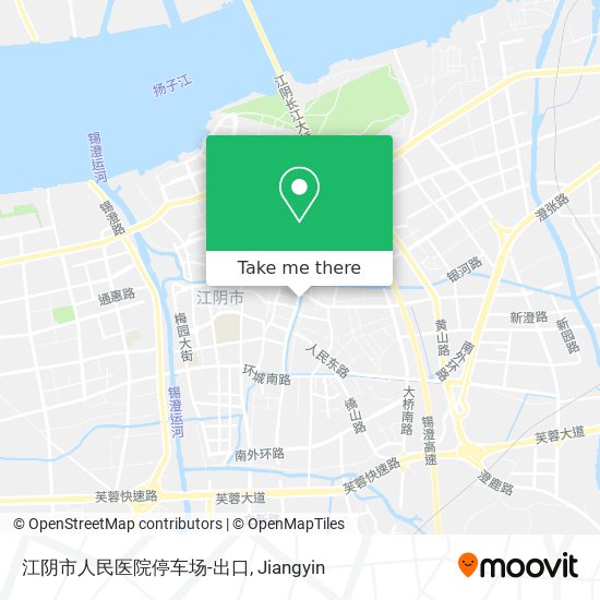 江阴市人民医院停车场-出口 map
