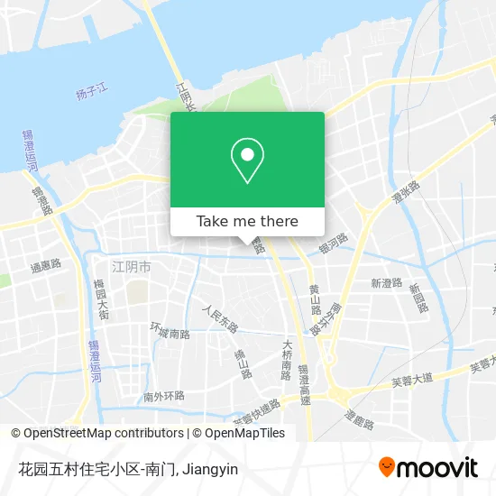 花园五村住宅小区-南门 map
