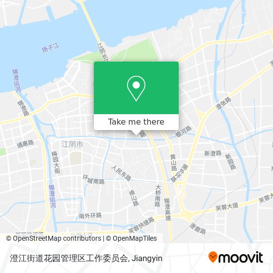 澄江街道花园管理区工作委员会 map