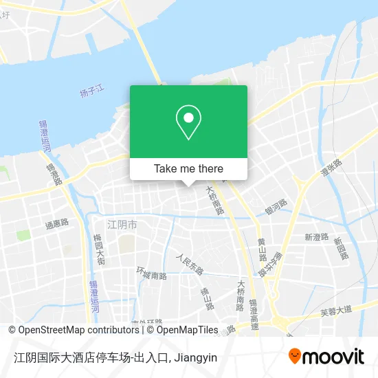 江阴国际大酒店停车场-出入口 map