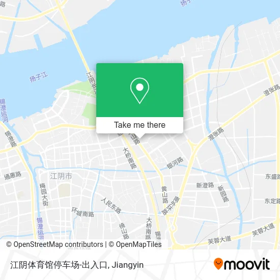 江阴体育馆停车场-出入口 map