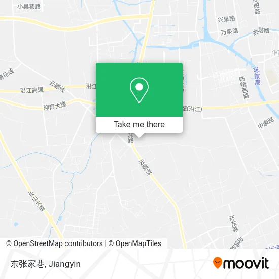 东张家巷 map