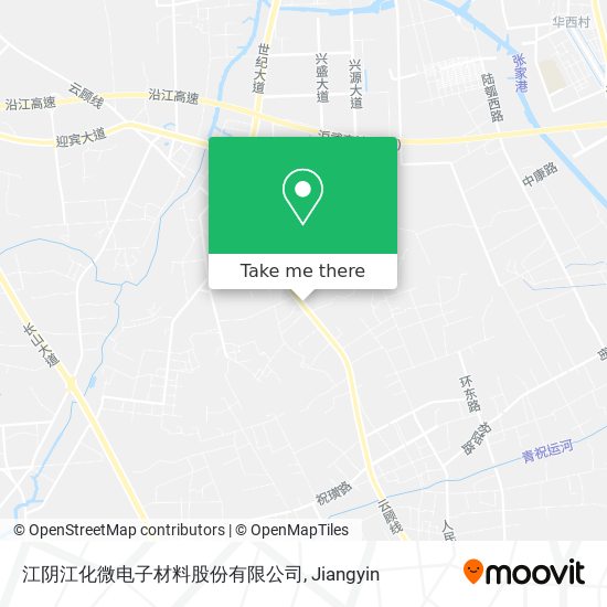 江阴江化微电子材料股份有限公司 map