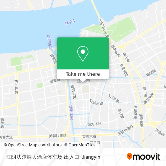 江阴法尔胜大酒店停车场-出入口 map