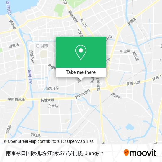南京禄口国际机场-江阴城市候机楼 map