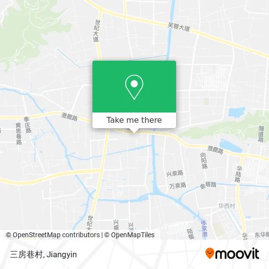 三房巷村 map