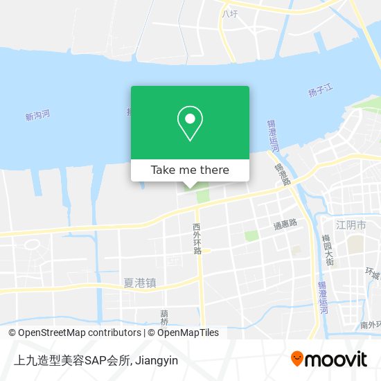 上九造型美容SAP会所 map