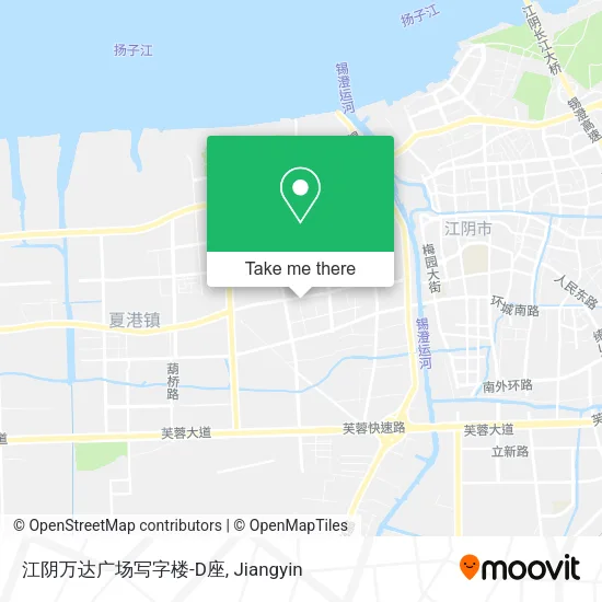 江阴万达广场写字楼-D座 map