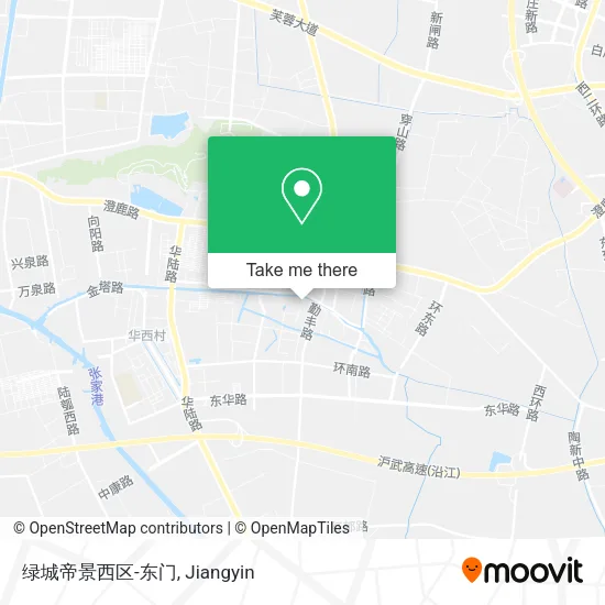 绿城帝景西区-东门 map
