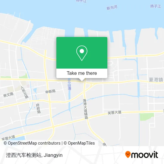澄西汽车检测站 map