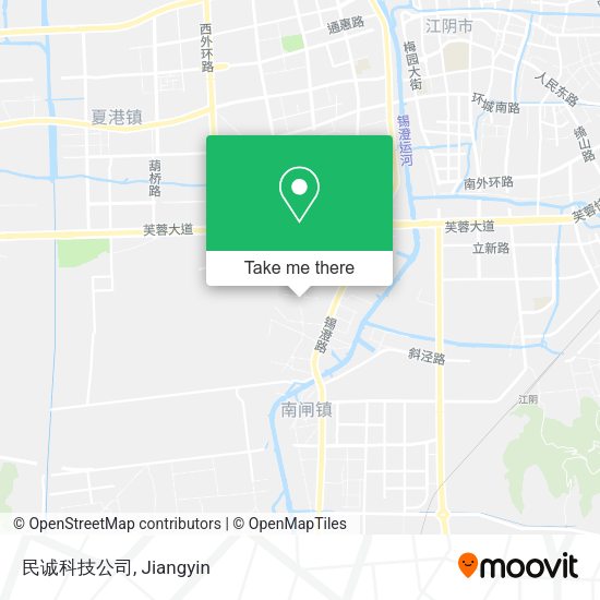 民诚科技公司 map