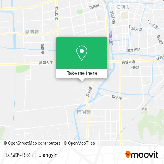 民诚科技公司 map