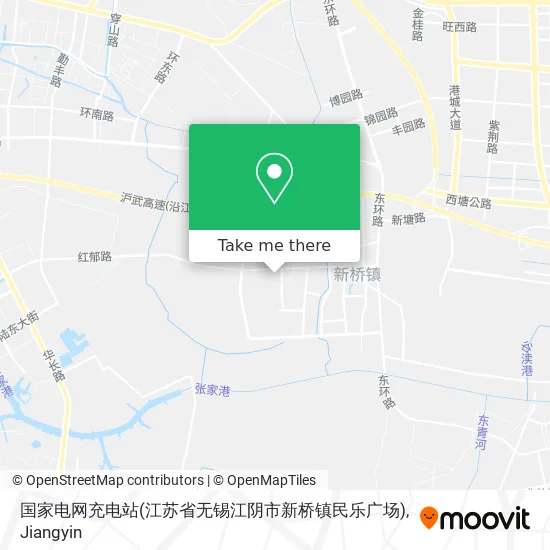 国家电网充电站(江苏省无锡江阴市新桥镇民乐广场) map
