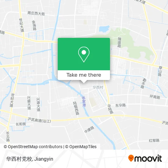 华西村党校 map