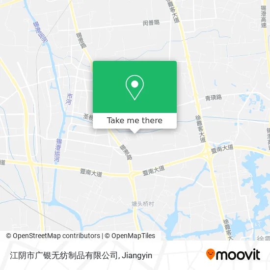 江阴市广银无纺制品有限公司 map