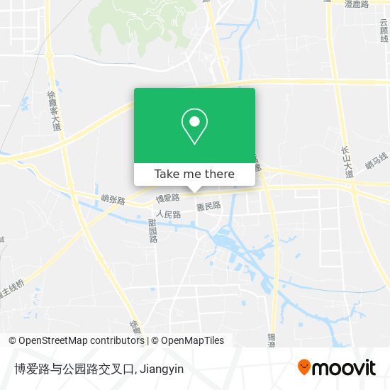 博爱路与公园路交叉口 map