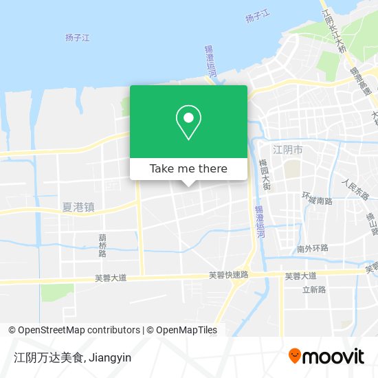 江阴万达美食 map