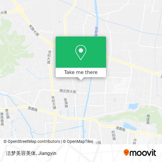 洁梦美容美体 map