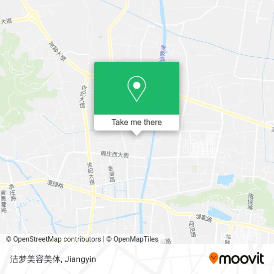 洁梦美容美体 map