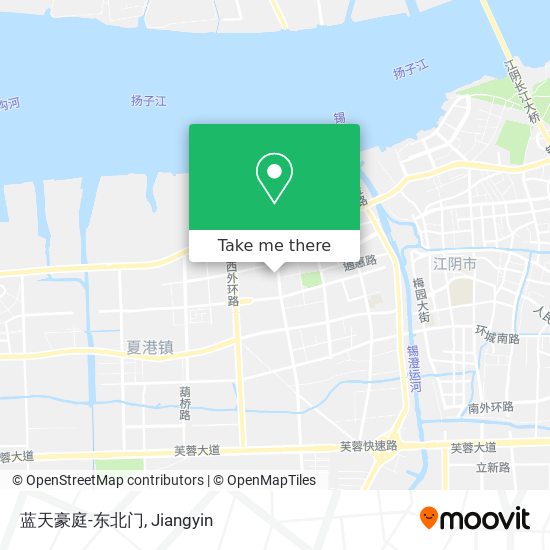 蓝天豪庭-东北门 map