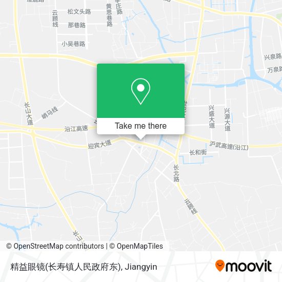 精益眼镜(长寿镇人民政府东) map