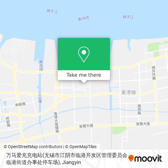 万马爱充充电站(无锡市江阴市临港开发区管理委员会临港街道办事处停车场) map