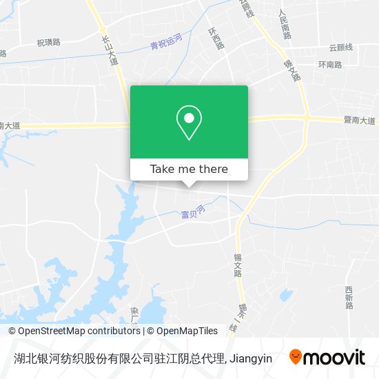 湖北银河纺织股份有限公司驻江阴总代理 map