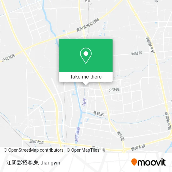 江阴影招客房 map