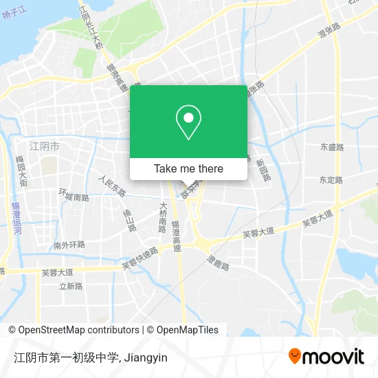 江阴市第一初级中学 map