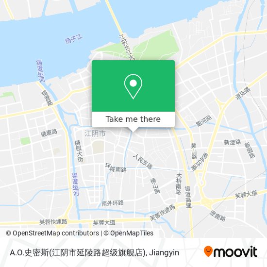 A.O.史密斯(江阴市延陵路超级旗舰店) map