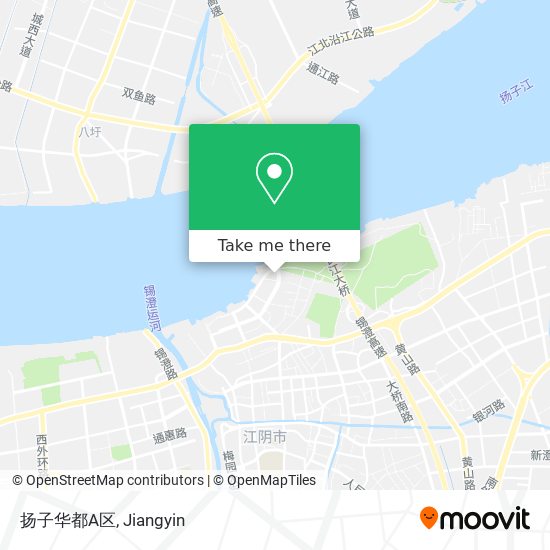 扬子华都A区 map
