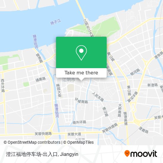 澄江福地停车场-出入口 map