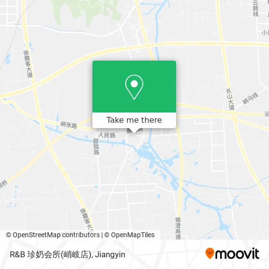 R&B 珍奶会所(峭岐店) map
