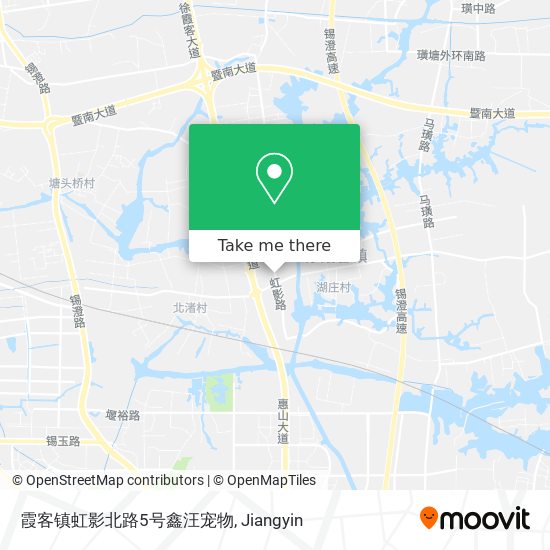 霞客镇虹影北路5号鑫汪宠物 map