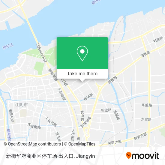 新梅华府商业区停车场-出入口 map