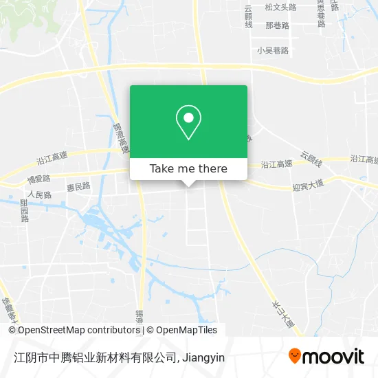 江阴市中腾铝业新材料有限公司 map