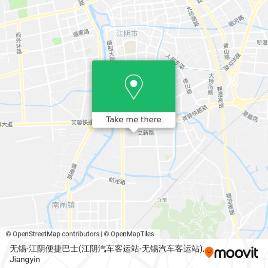 无锡-江阴便捷巴士(江阴汽车客运站-无锡汽车客运站) map