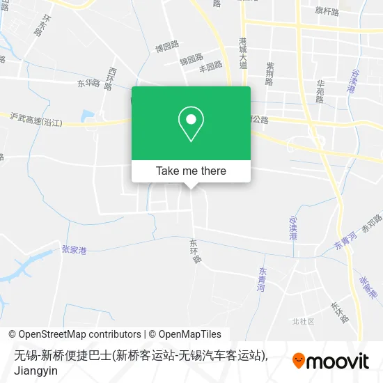无锡-新桥便捷巴士(新桥客运站-无锡汽车客运站) map