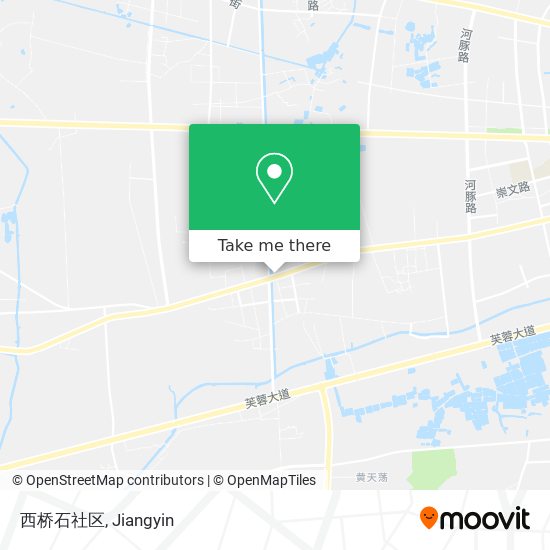西桥石社区 map
