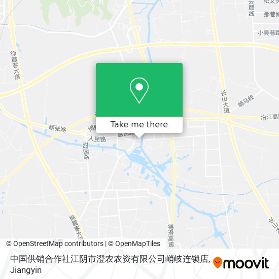 中国供销合作社江阴市澄农农资有限公司峭岐连锁店 map