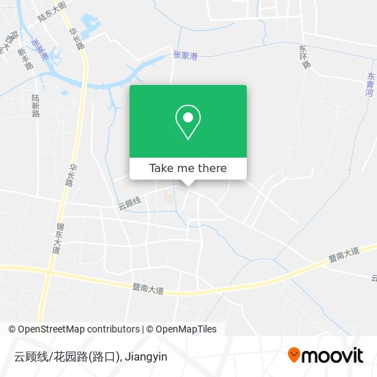 云顾线/花园路(路口) map