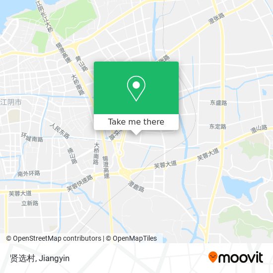 贤选村 map