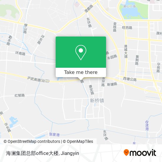 海澜集团总部office大楼 map