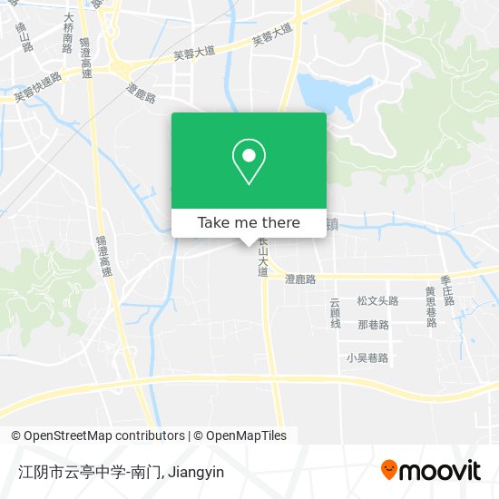 江阴市云亭中学-南门 map