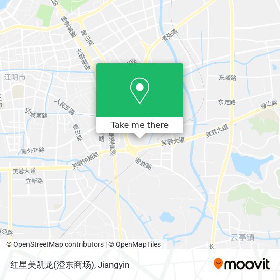 红星美凯龙(澄东商场) map
