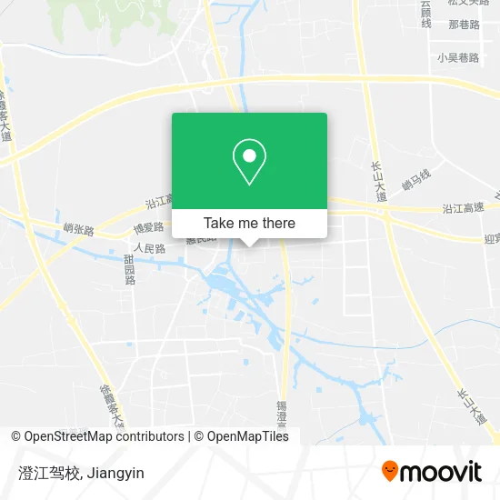 澄江驾校 map