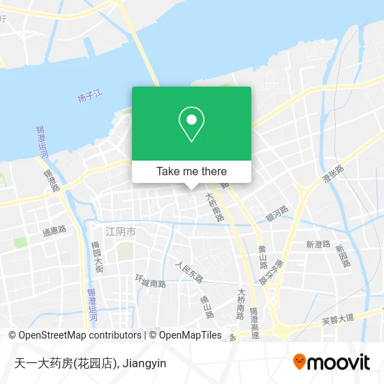 天一大药房(花园店) map