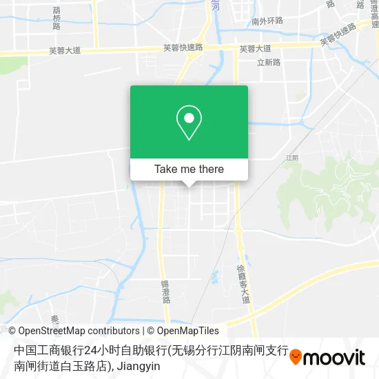 中国工商银行24小时自助银行(无锡分行江阴南闸支行南闸街道白玉路店) map